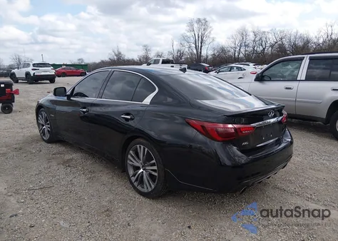 2018 Infiniti Q50 Hybrid Luxe из США, поврежденный, VIN JN1AV7AR0JM780011